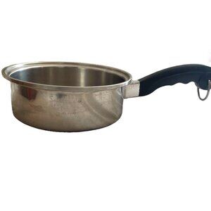 Vintage Saladmaster 18-8 Tri Clad Stainless Steel 9" Saute Sauce Pan *No Lid*